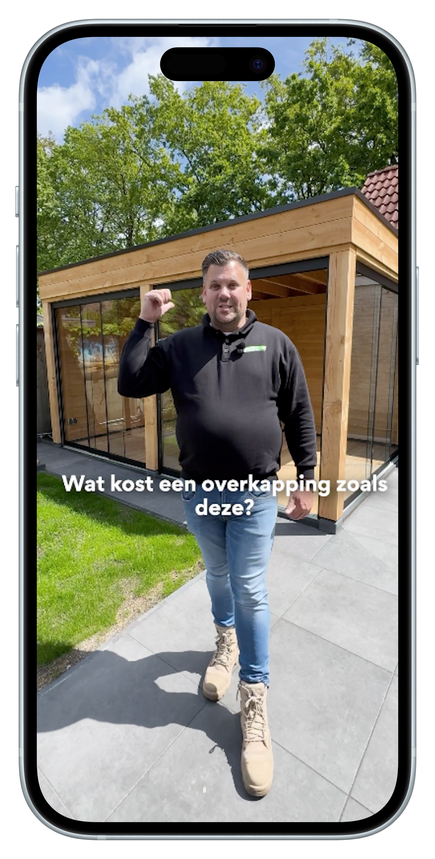 Short-form video — wat kost een overkapping zoals deze?